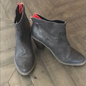 Ankle booties with heel